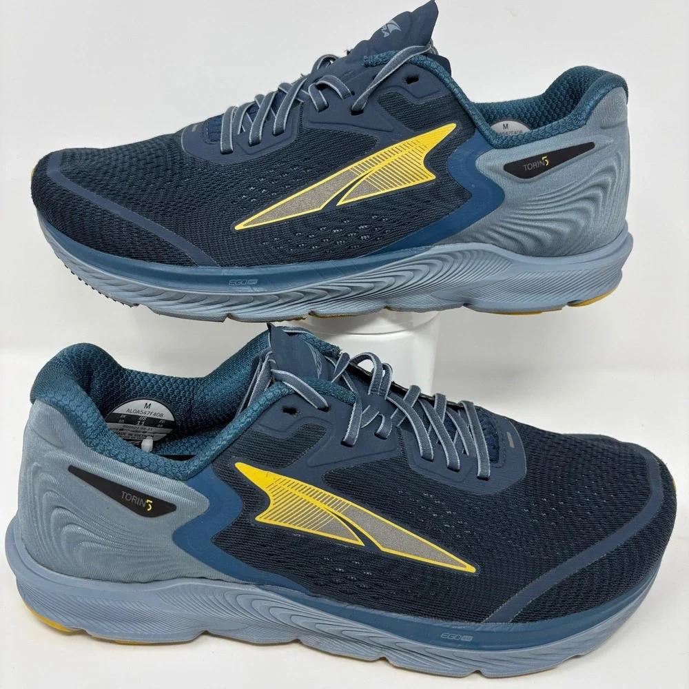 Altra Torin 5 Men's Size 11 Blue Yellow Running Shoes (AL0A547F408)